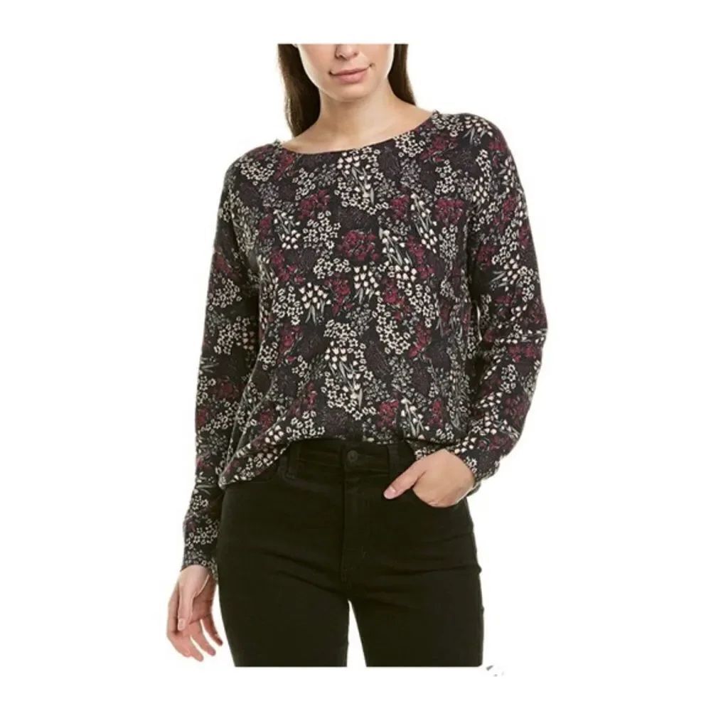 ✨ Joie Burgundy Paisley Cropped Sweatshirt✨
